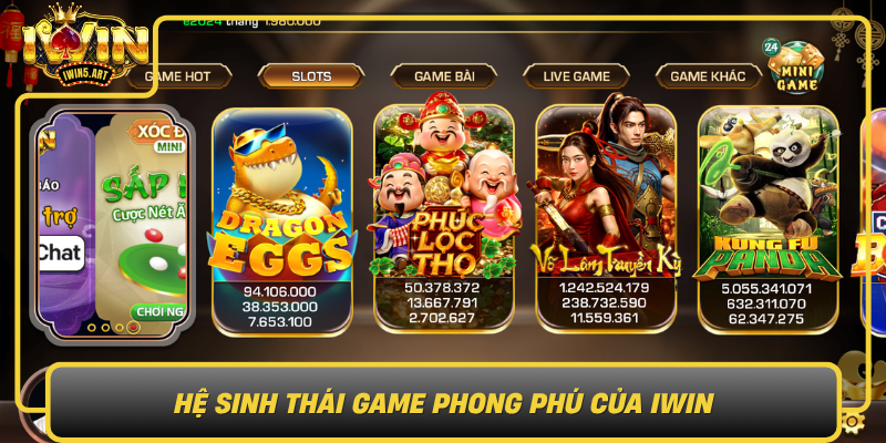 Tải App IWIN – Bước Vào Đấu Trường Game Bài Đỉnh Nhất 2026 2 He Sinh Thai Game Phong Phu Cua Iwin